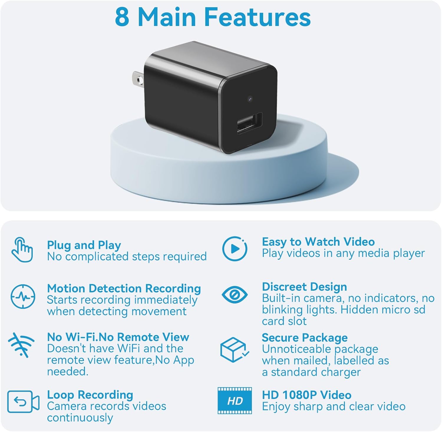 2-in-1 Adapter Spy Camera