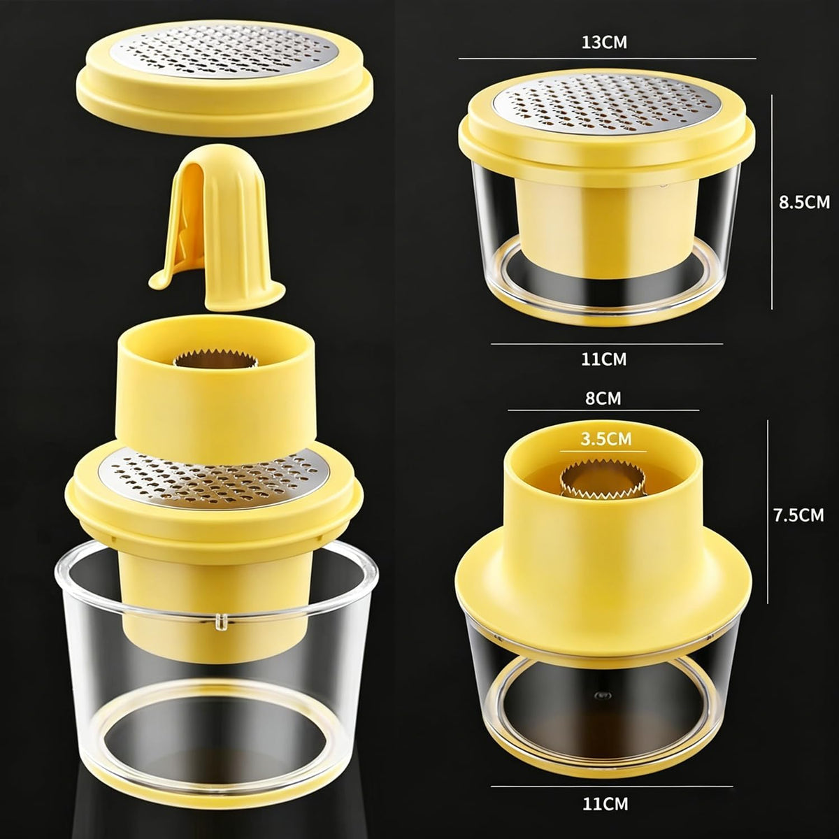 Corn Peeler with Bowl and Grater