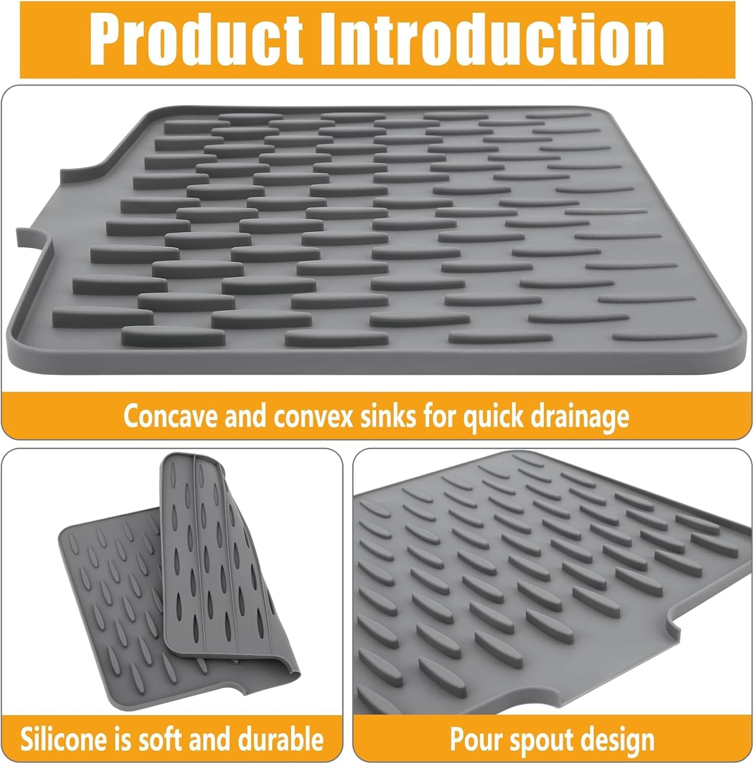 Silicone Sink Drain Mat