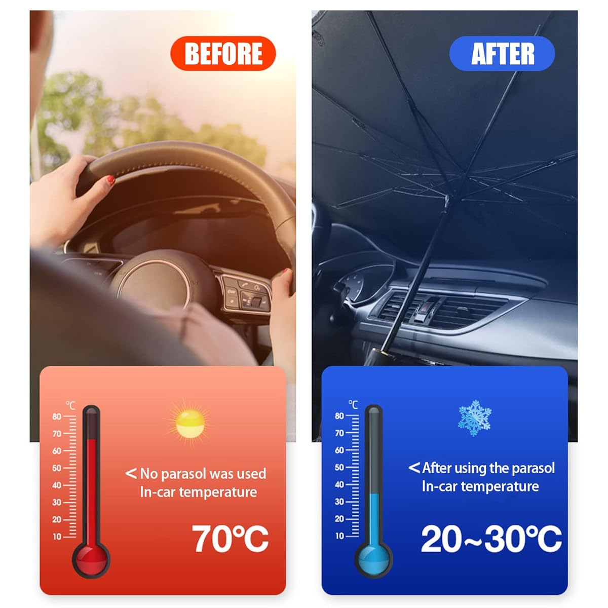 Windshield Sun Shade Umbrella