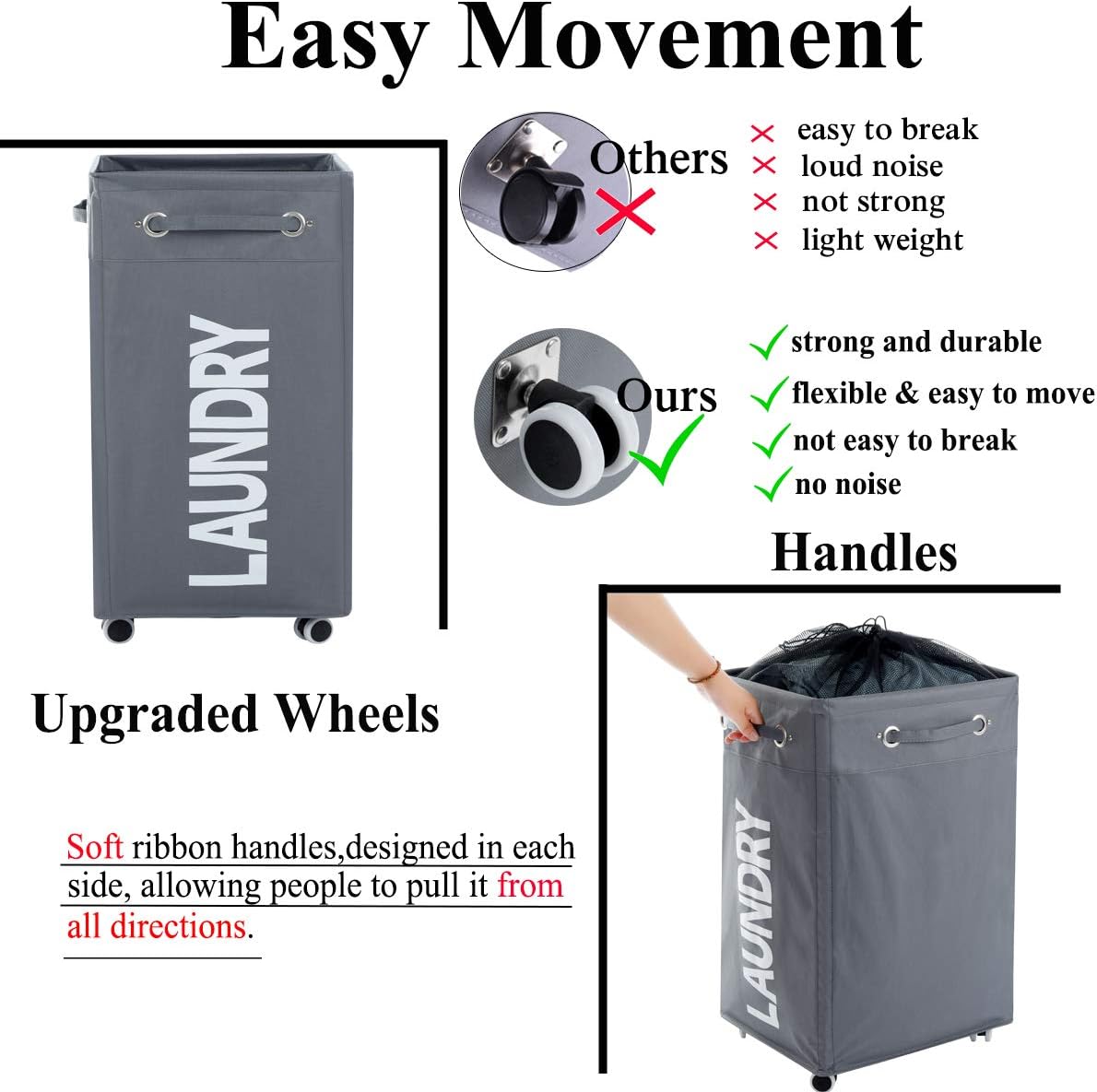 Rolling Laundry Basket