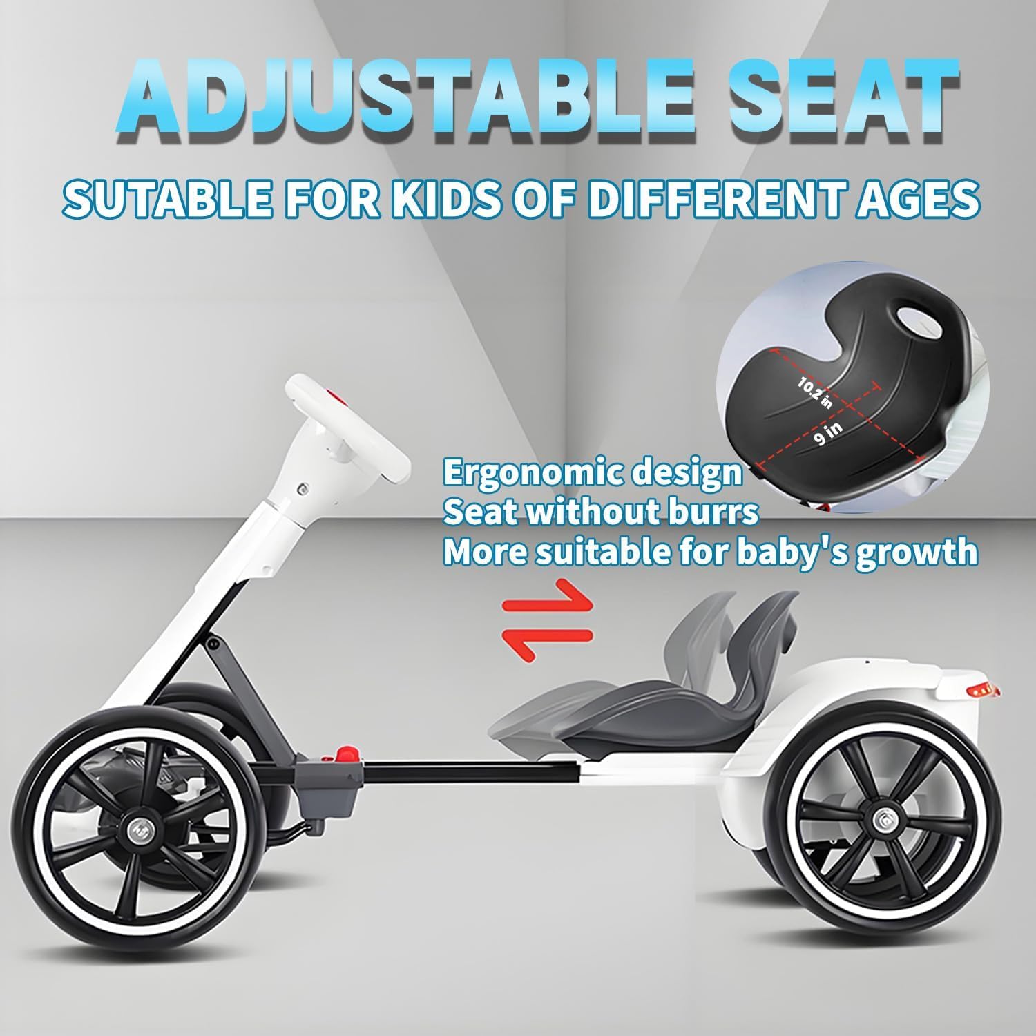 Electric Go-Kart for Kids with Remote