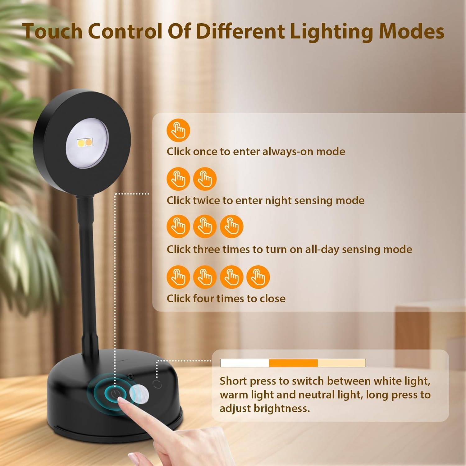 Motion Sensor Rechargeable Wall Light