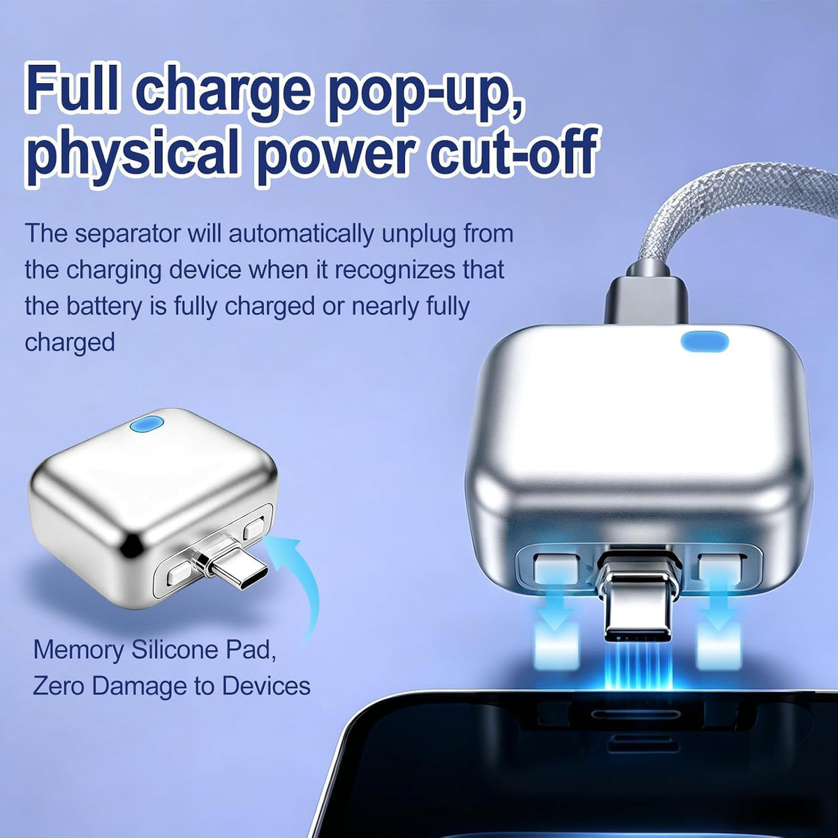 Smart Auto Stop USB-C Charging Adapter