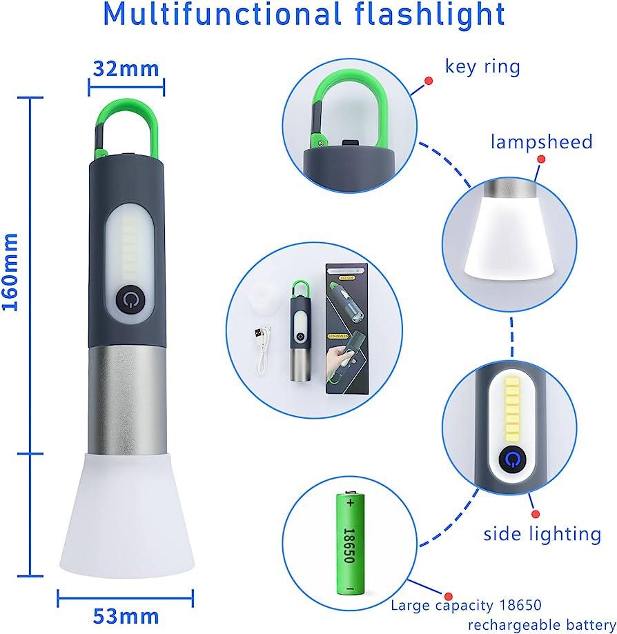 Powerful Zoomable 5-in-1 LED Flashlight - 961stores