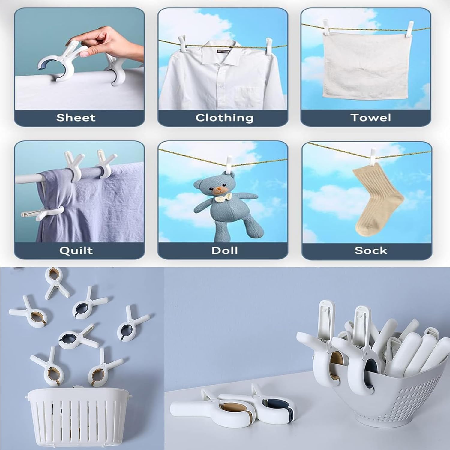 Heavy-Duty Windproof Clips