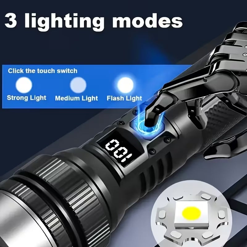 Powerful Rechargeable LED Flashlight