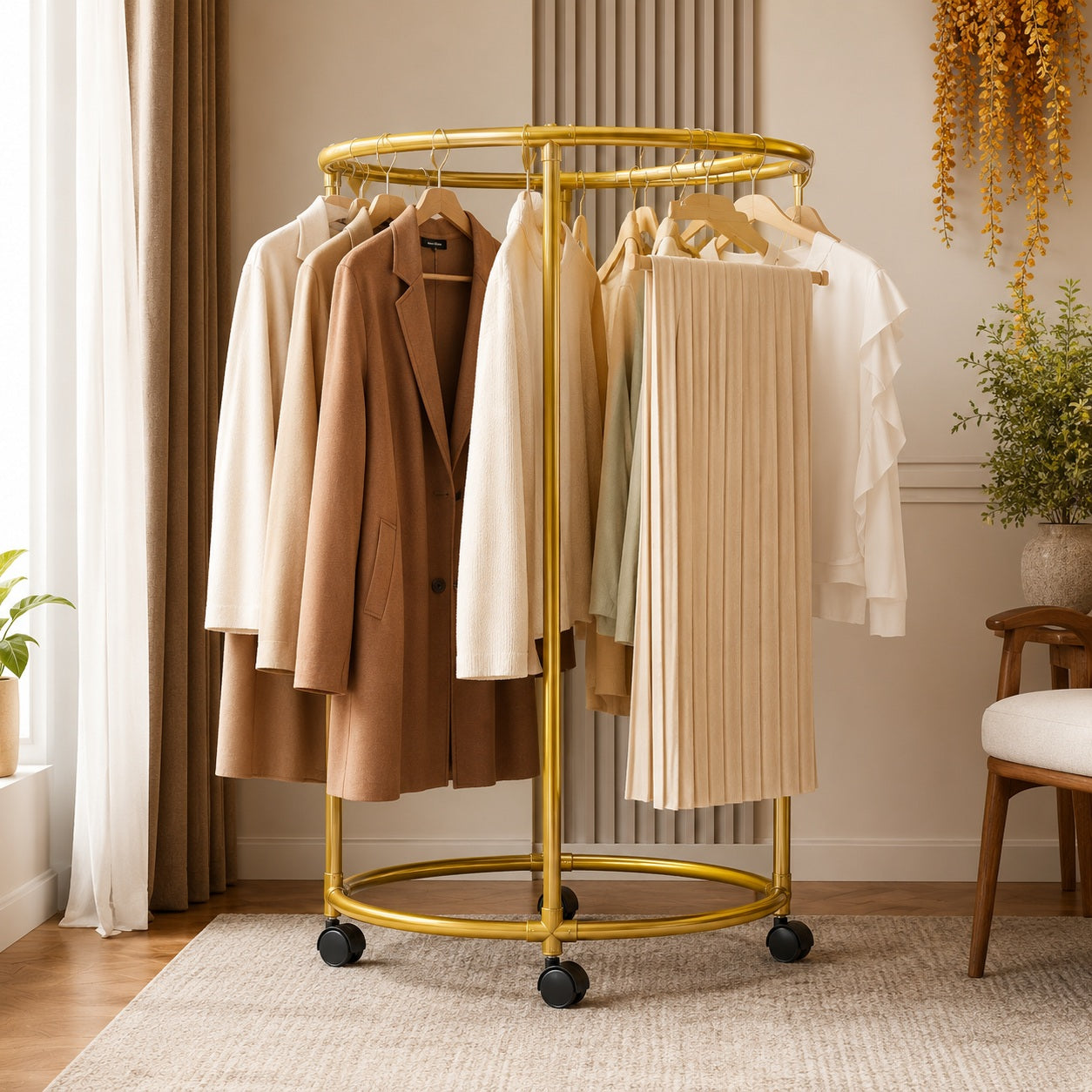 Rolling Clothes Rack