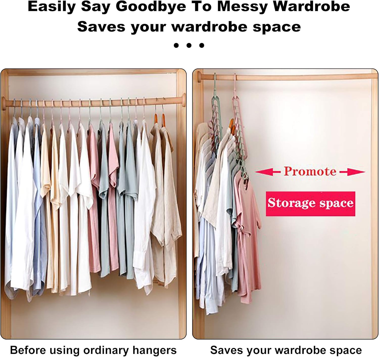 9-Holes Space Saving Hangers