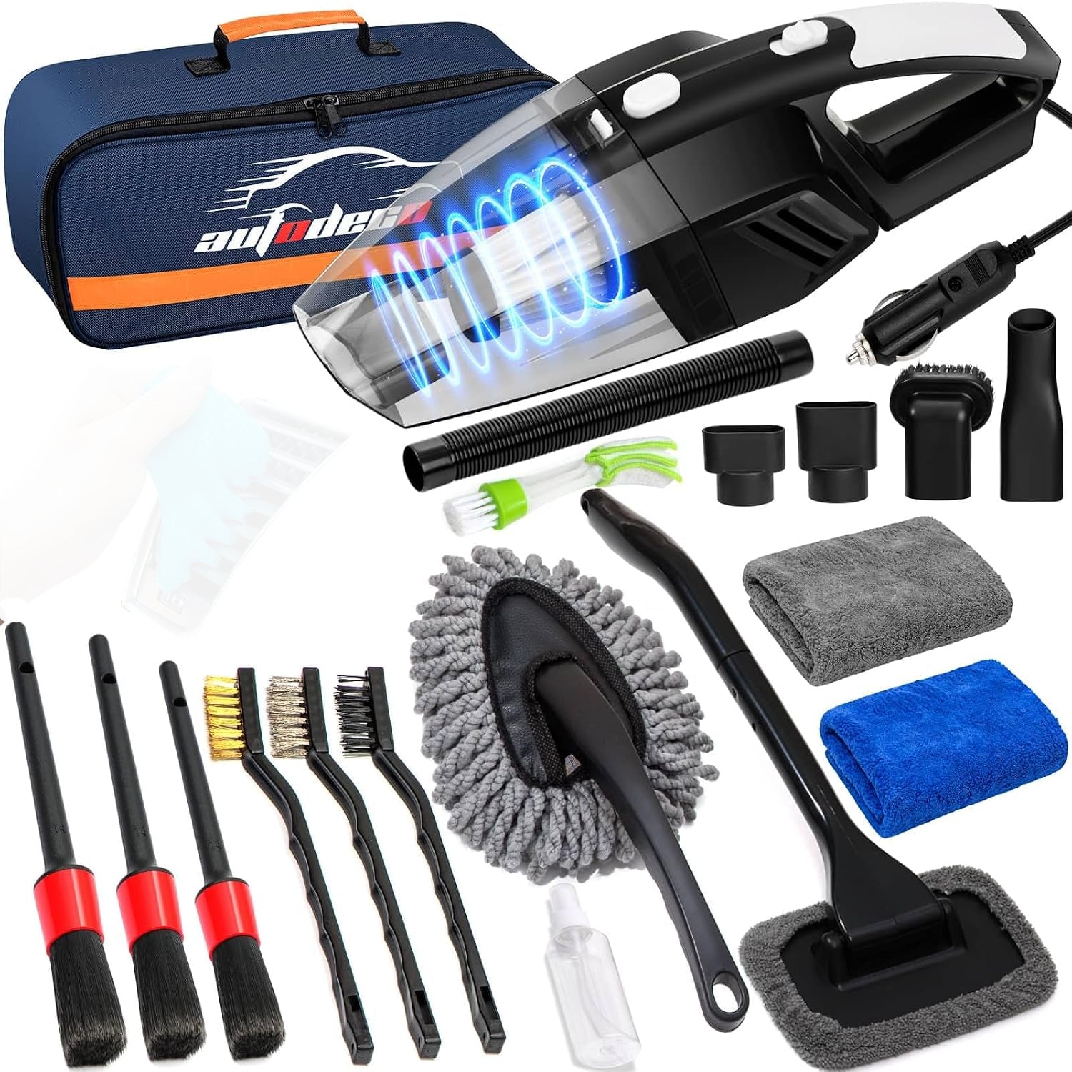 Car Interior Detailing Kit with Vacuum