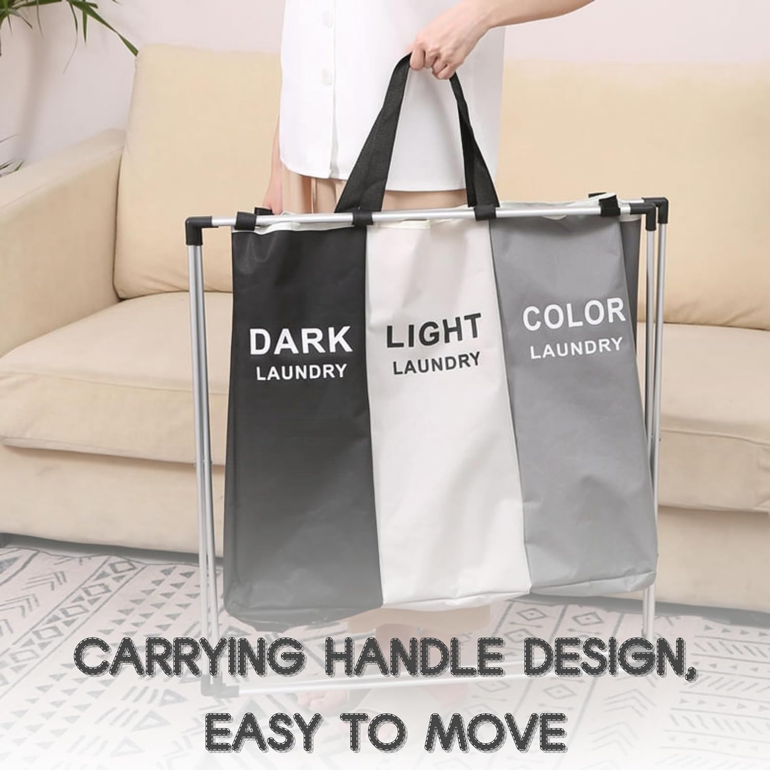 Multi-Section Laundry Basket