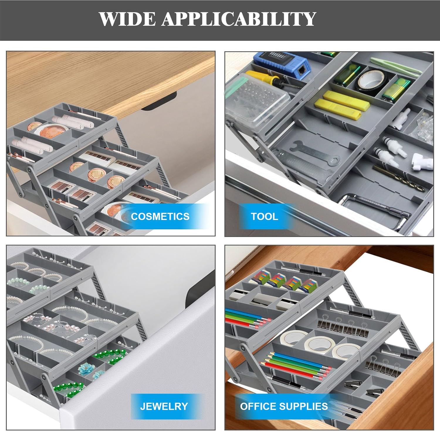 Expandable Multi Layer Storage Tray