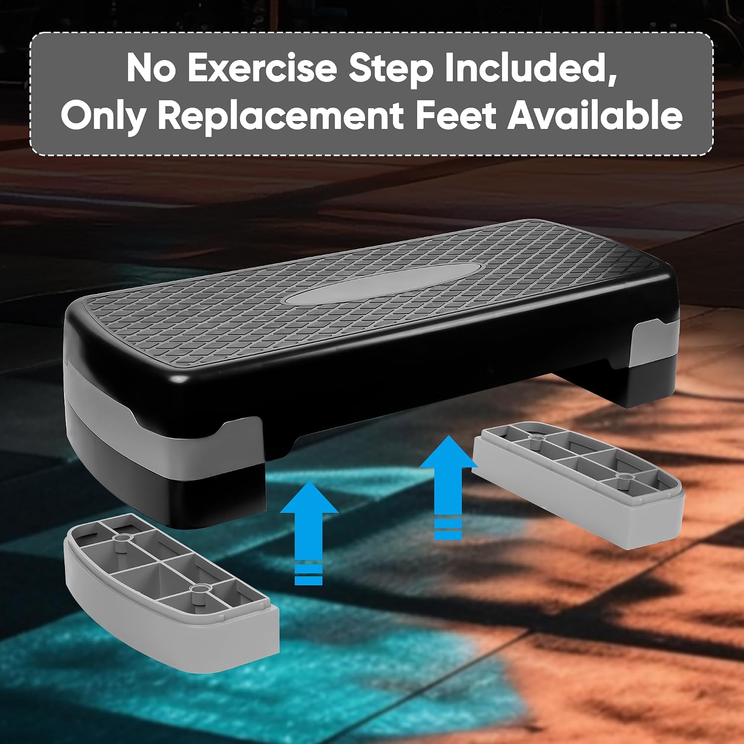 Exercise Step Board with Workout Bands