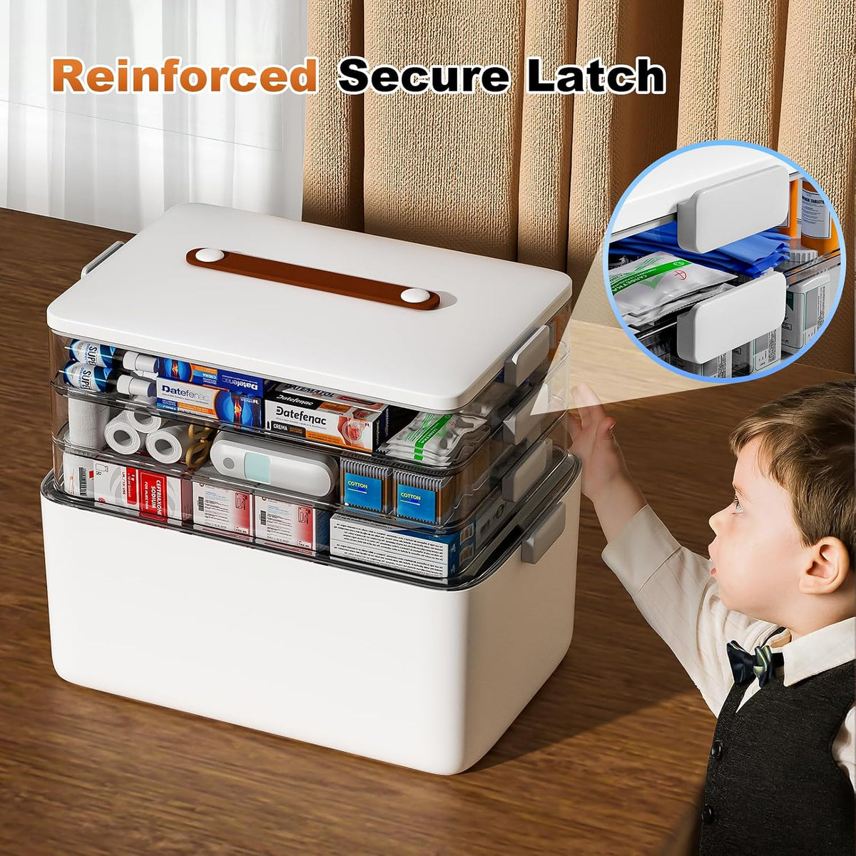4-Tier Medicine Storage Organizer Box