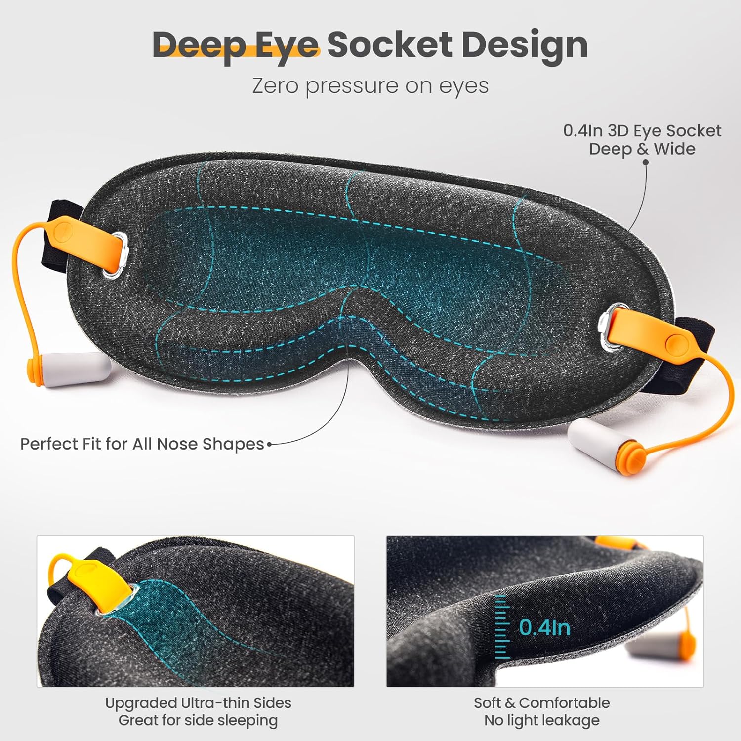 Sleep Mask with Earplugs