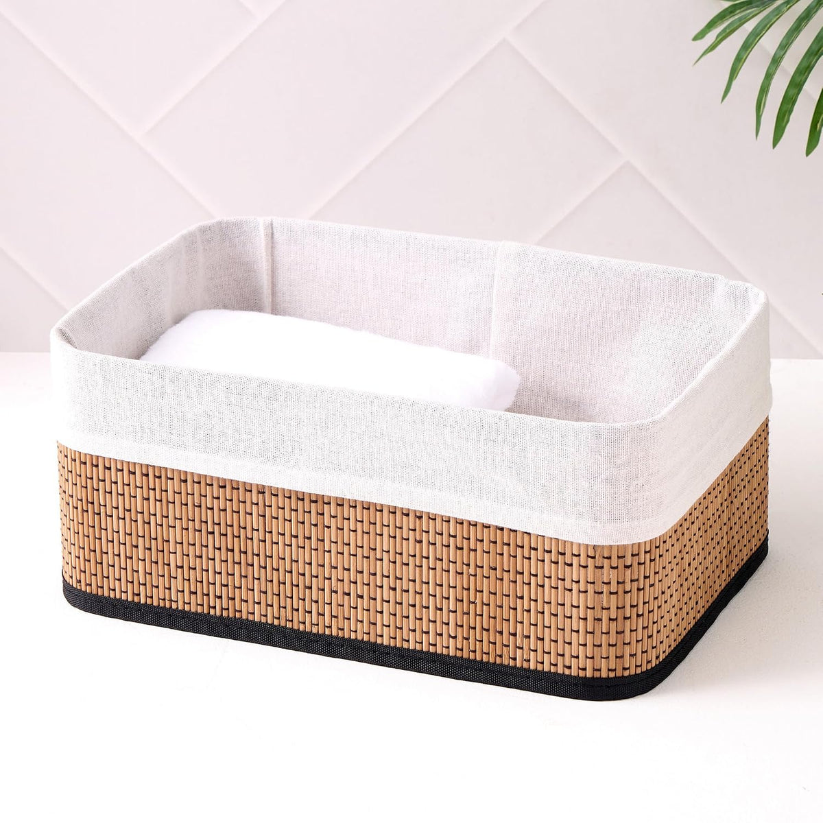 Woven Storage Basket Set with Liner