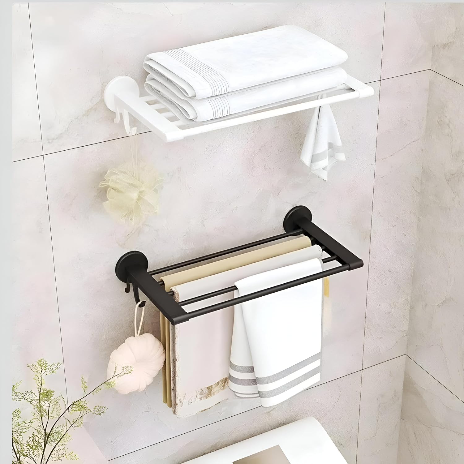 Multi-Bar Wall Towel Rack