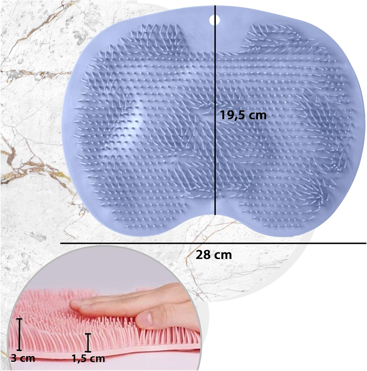 Silicone Shower Foot Scrubber Mat