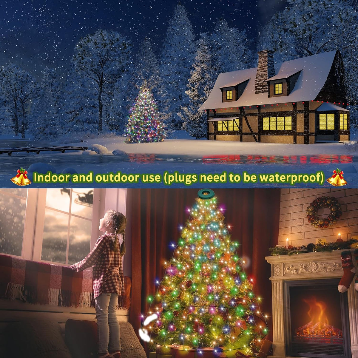 Easy Setup Smart Christmas Tree Lights 400 LED