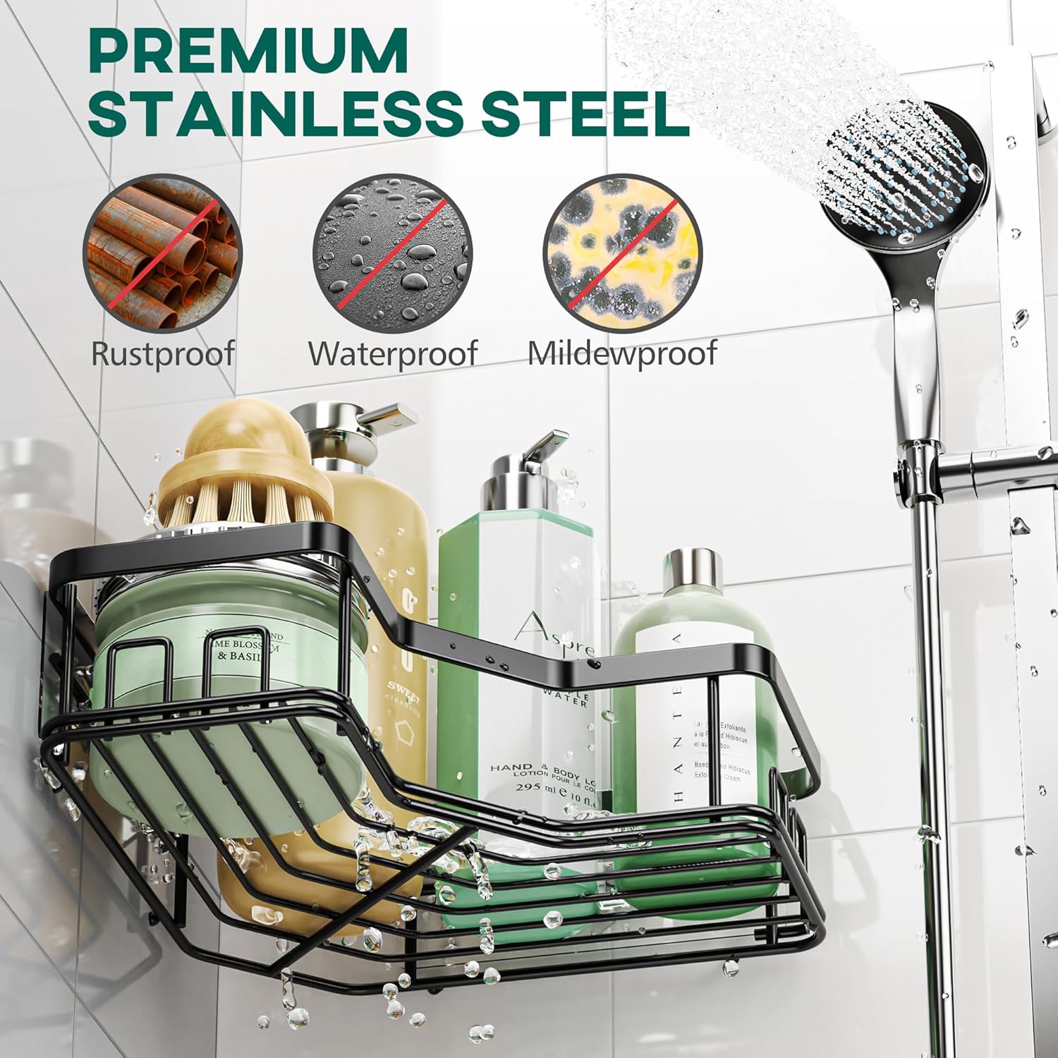 Corner Shower Organizer (Set of 5)