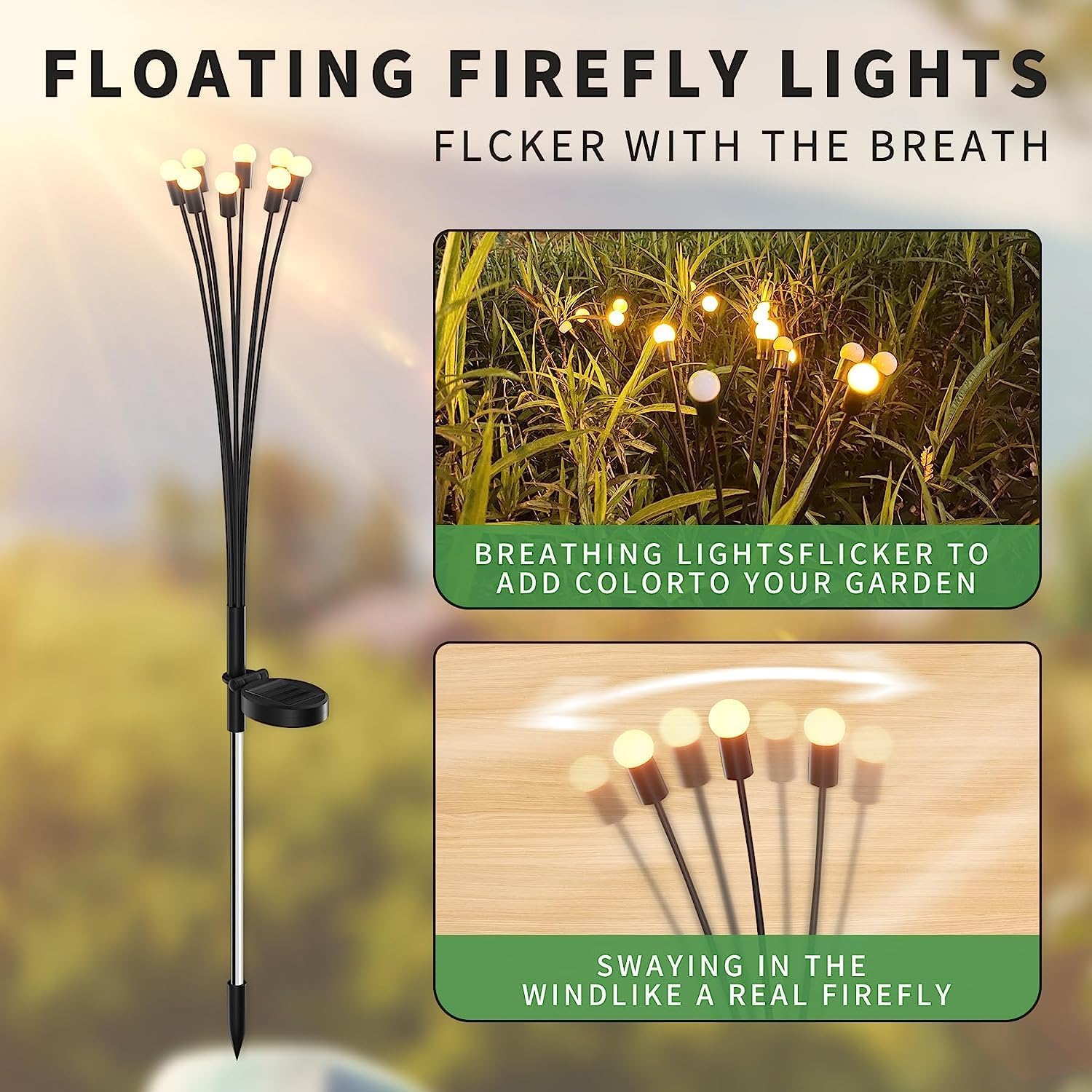 Solar Firefly Garden Lights