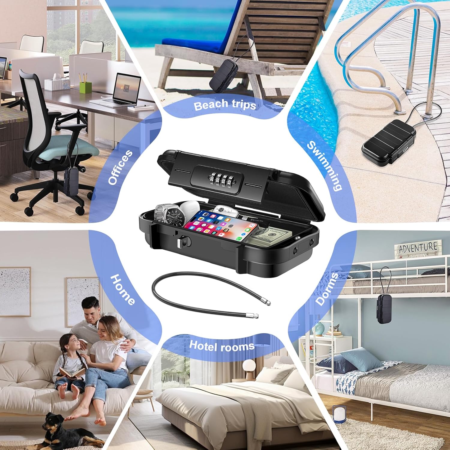 Portable Waterproof Safe Box