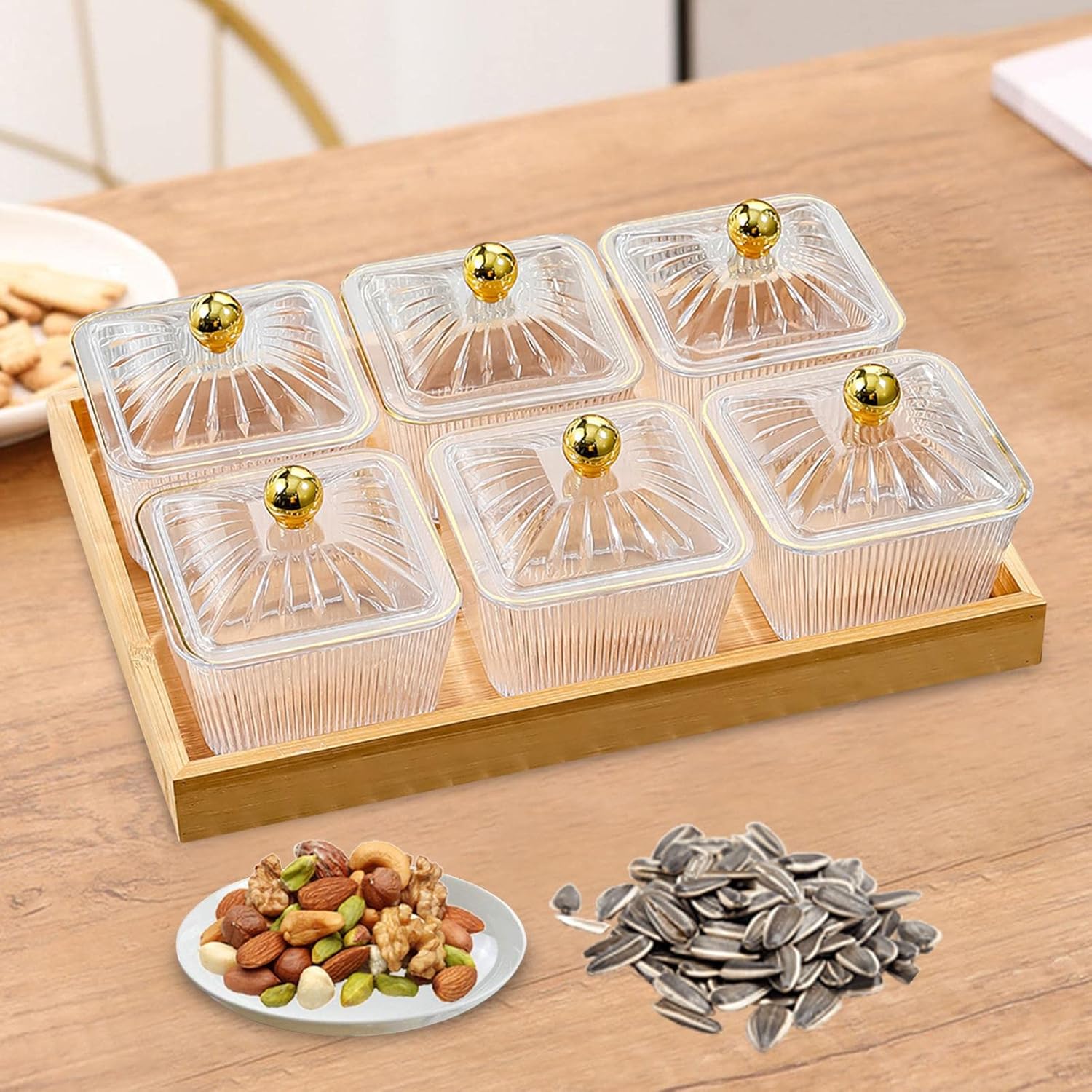 Divided Snack Serving Tray