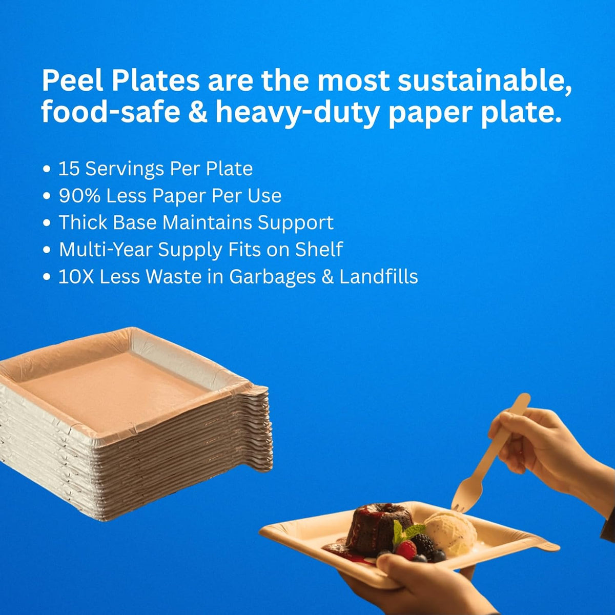 Reusable Peel-Away Plates (Set of 20)