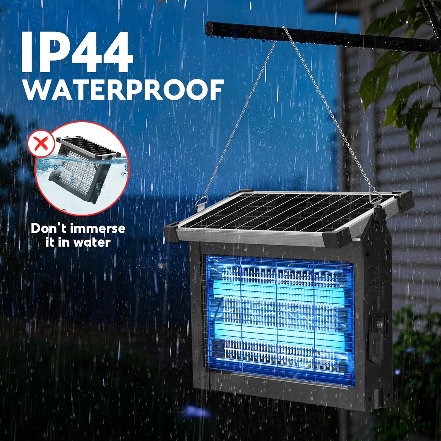 Solar Fly Zapper Lamp
