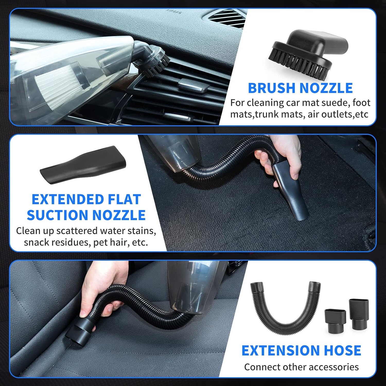 Car Interior Detailing Kit with Vacuum