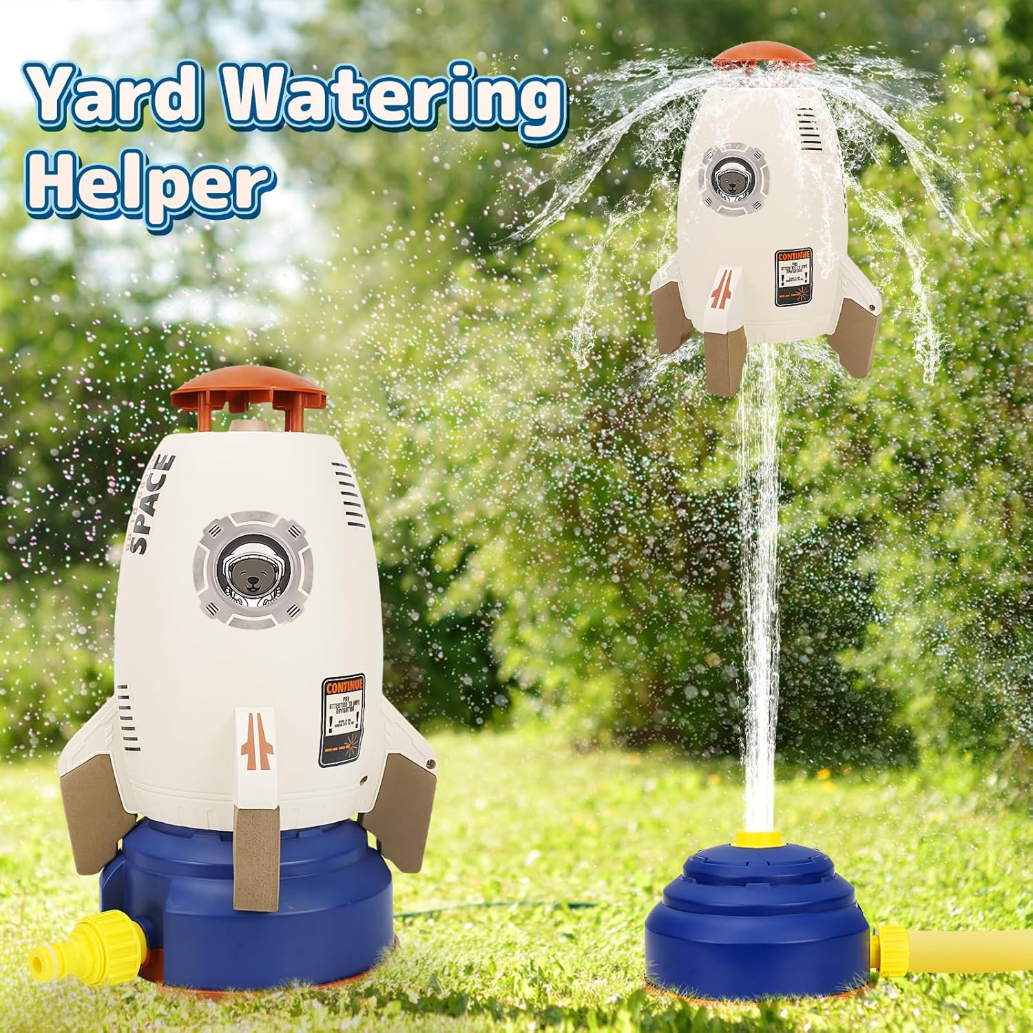 Rocket Water Sprinkler + 3M Hose