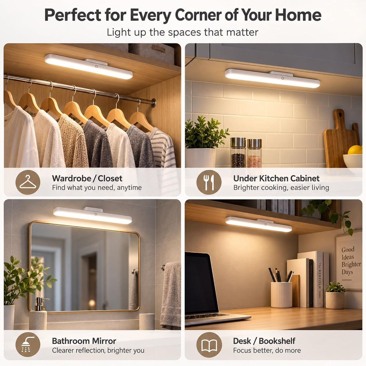 Rechargeable Magnetic LED Cabinet Light