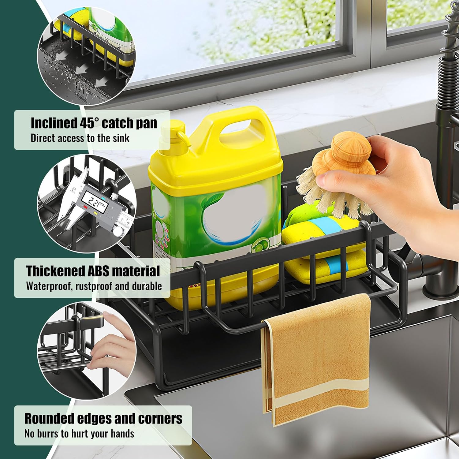 Kitchen Sink Rack with Quick Drain