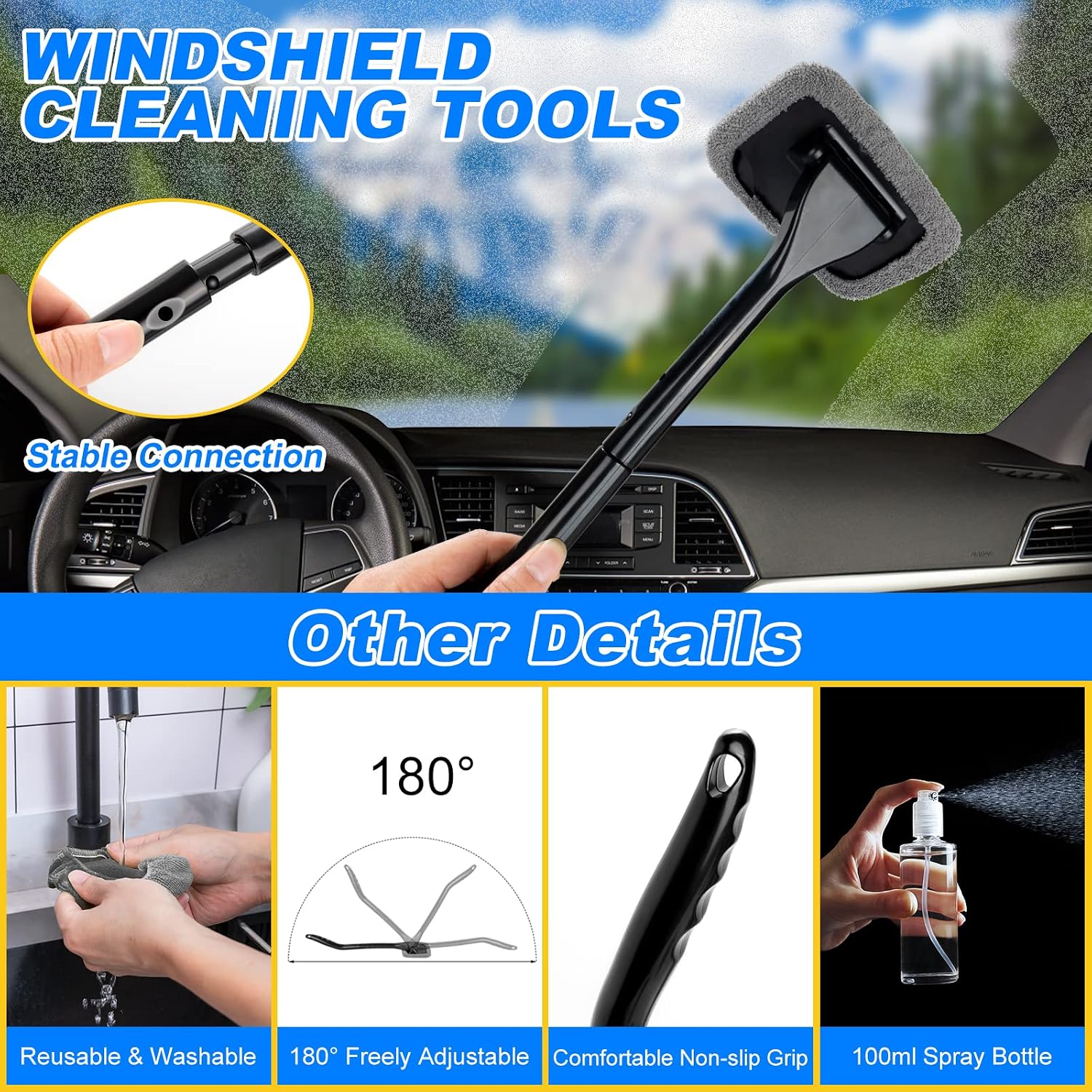 Car Interior Detailing Kit with Vacuum