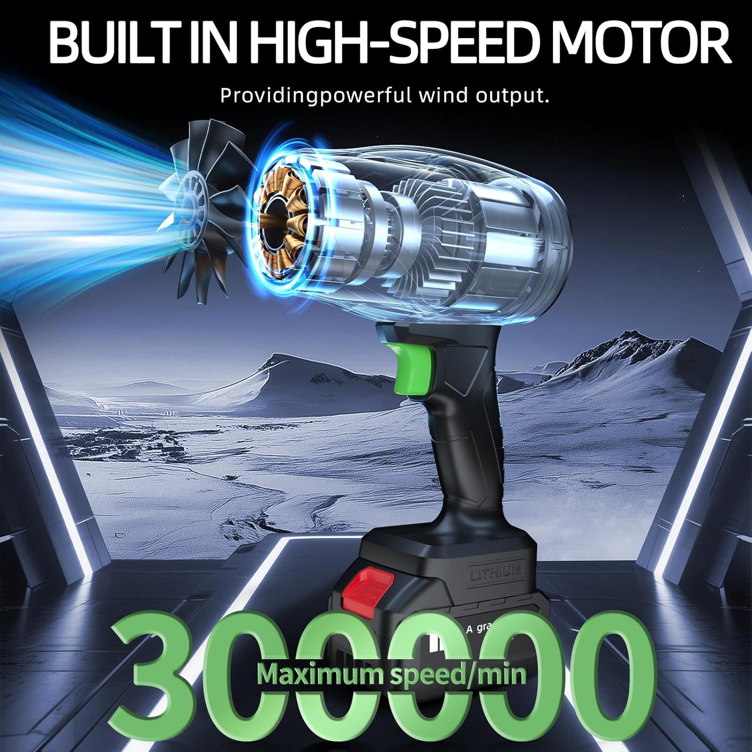 Turbo Jet Dryer + 2 Batteries