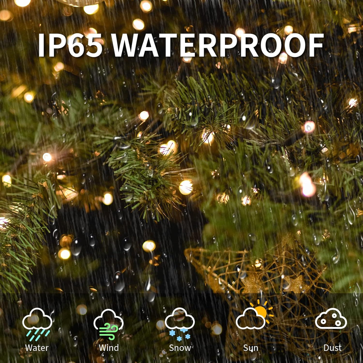 Easy Setup Smart Christmas Tree Lights 400 LED