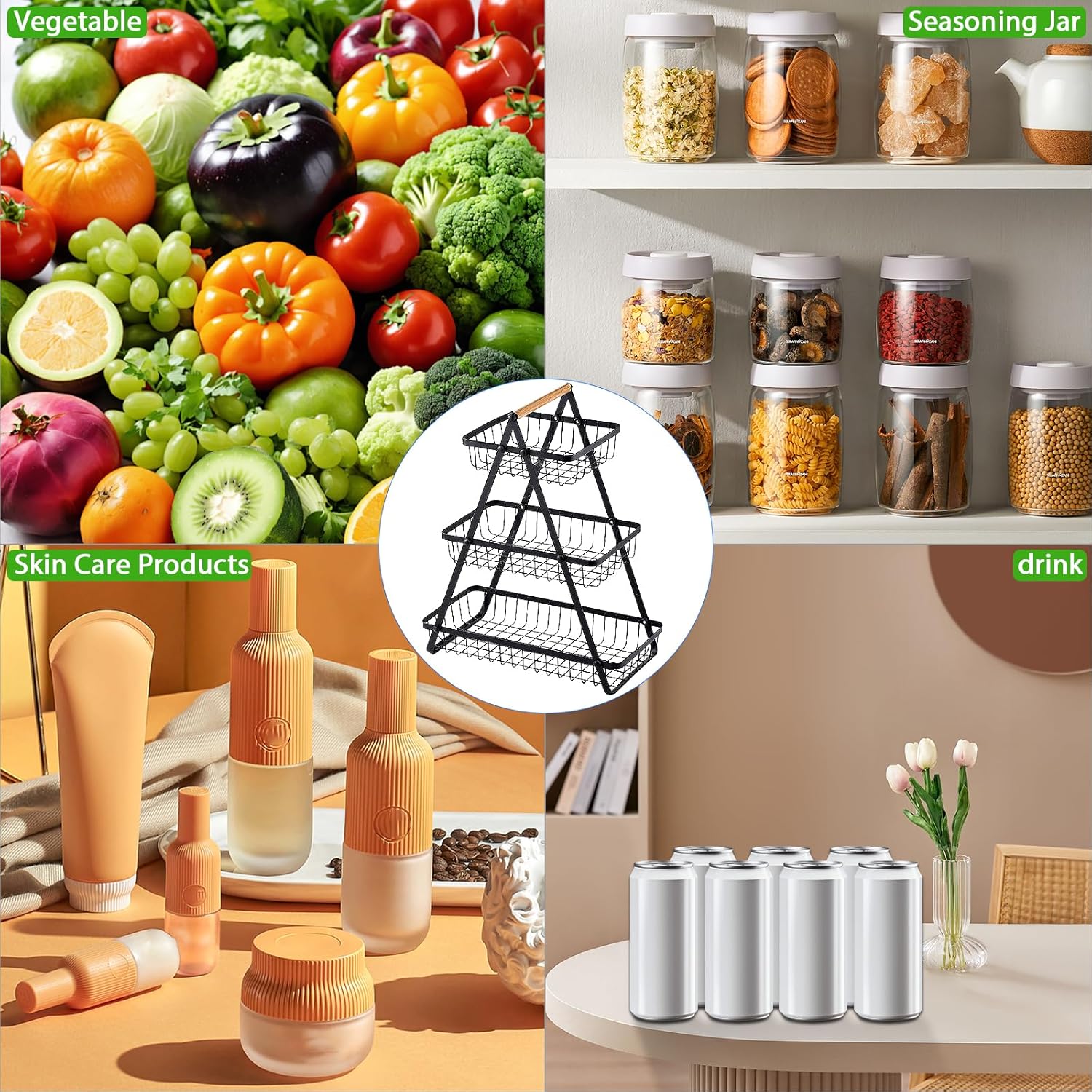 3 Layer Fruit Basket