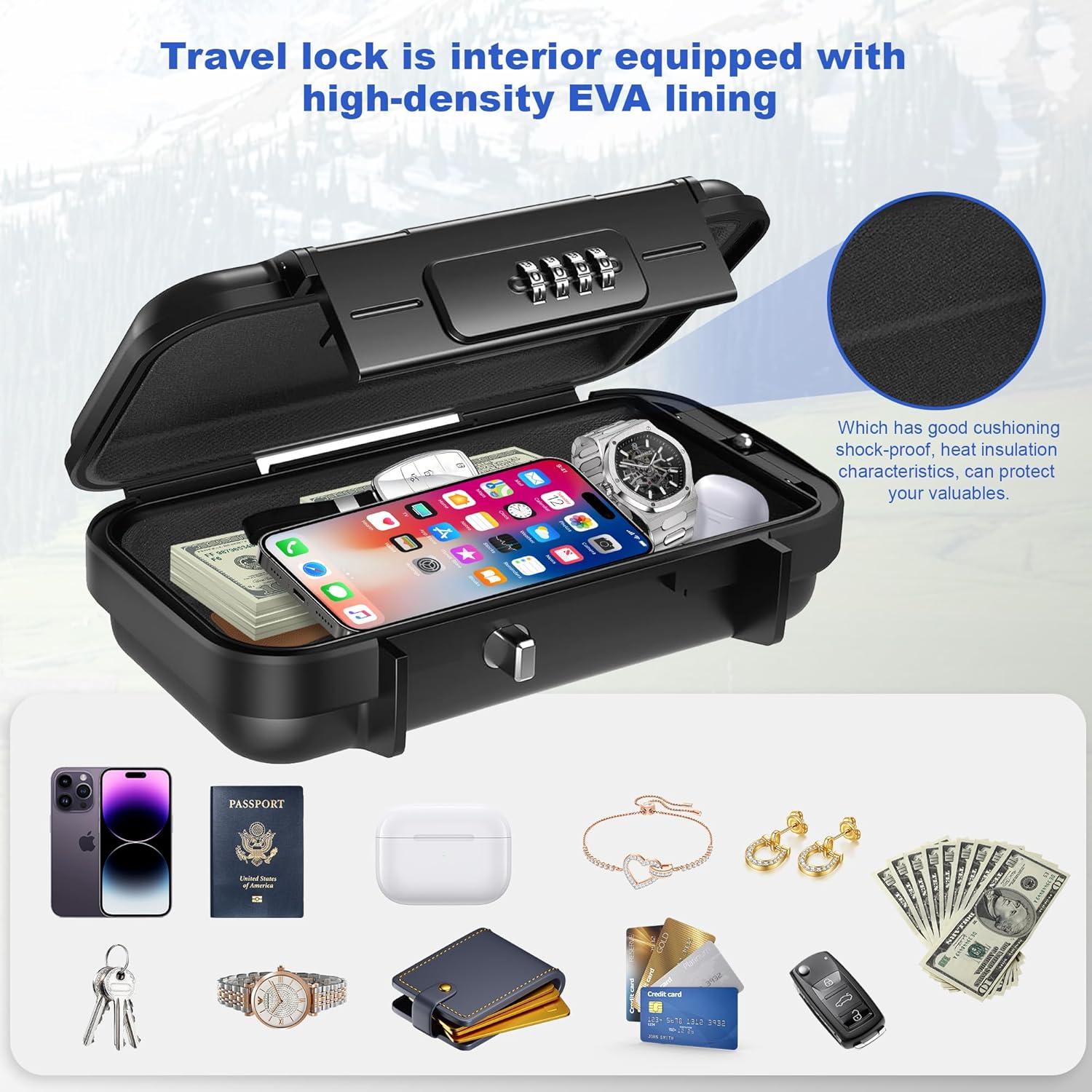 Portable Waterproof Safe Box