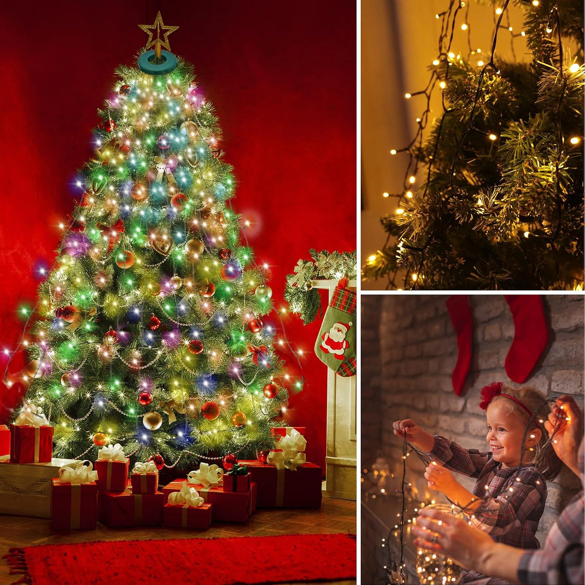 Easy Setup Smart Christmas Tree Lights 400 LED