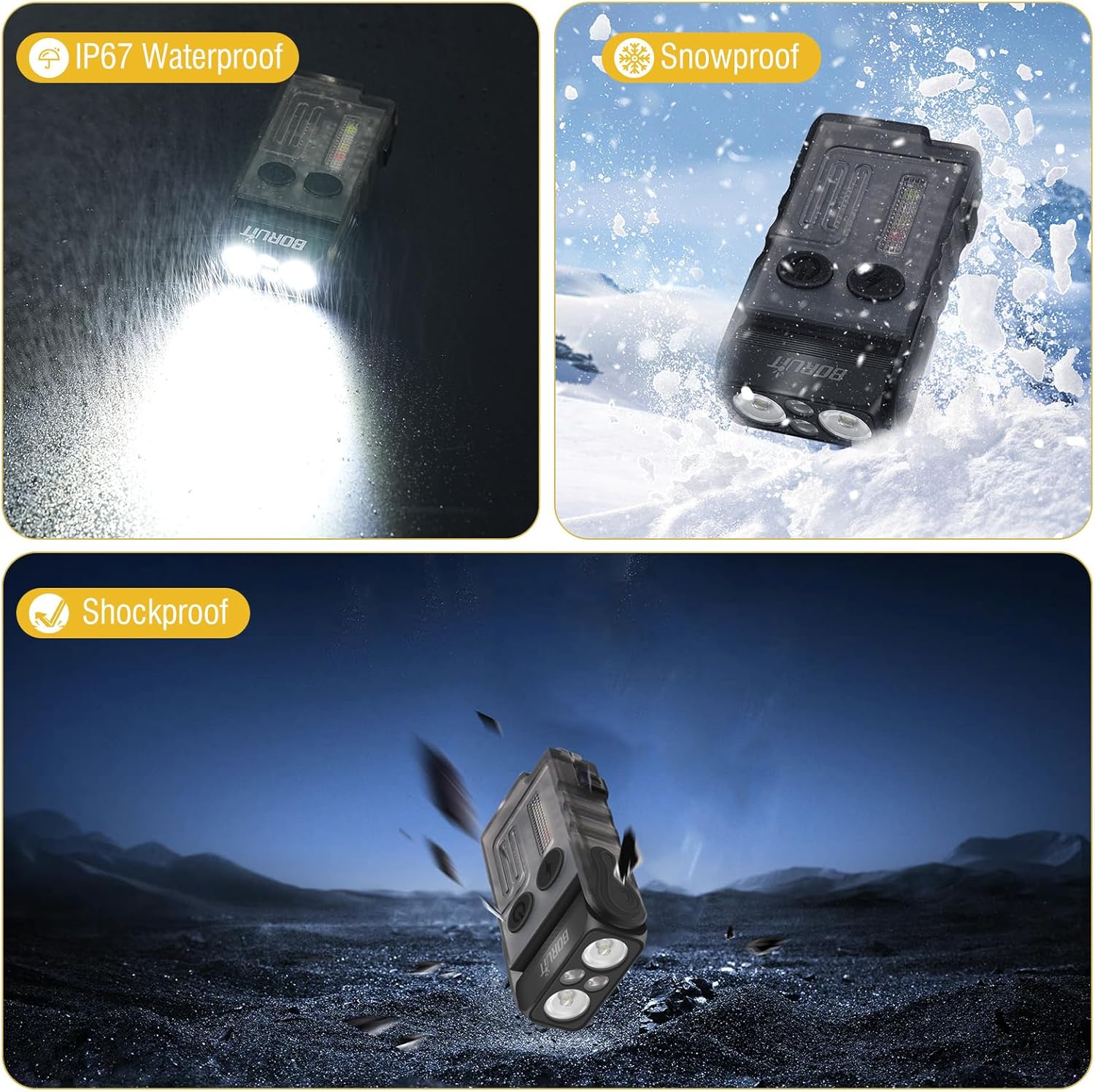 Boruit V20 UV Flashlight