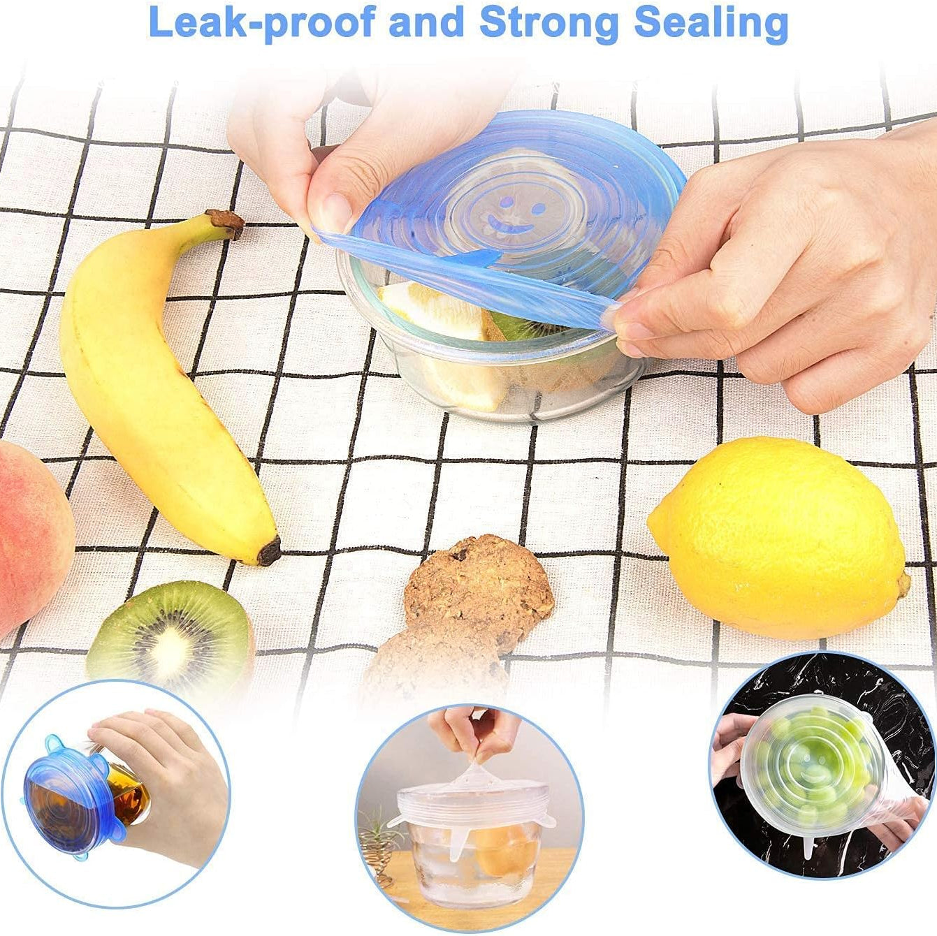 Silicone Stretch Lids (Set of 6)