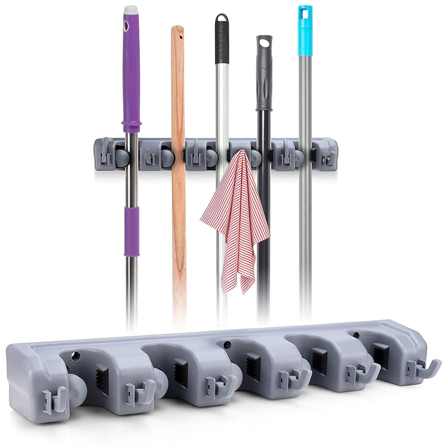 Wall-Mounted Broom Holder