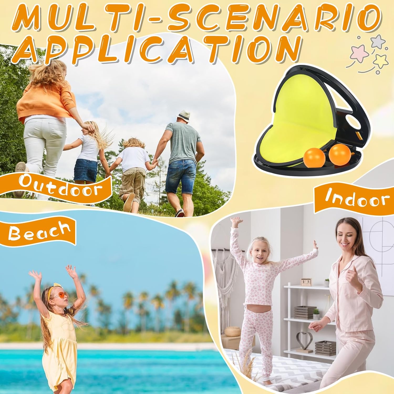 Hand Ping Pong Catch Game (Set of 2)