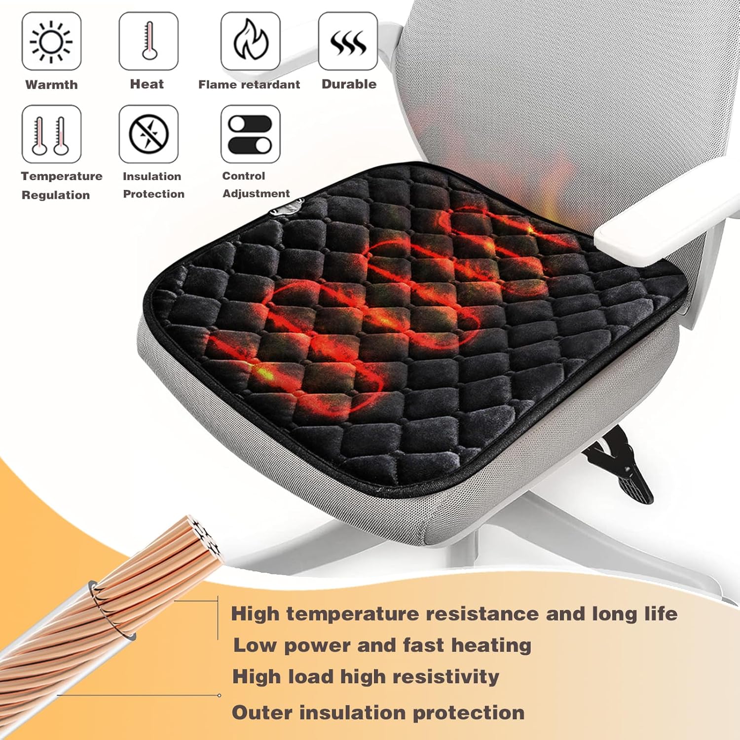 USB Heated Seat Pad
