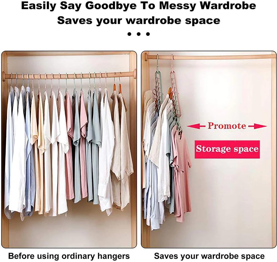 9-Holes Space Saving Hangers
