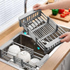 Expandable Stainless Steel Dish Drainer Rack