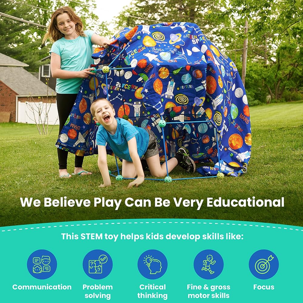 Kids Fort Building Kit – 100 Pieces Set