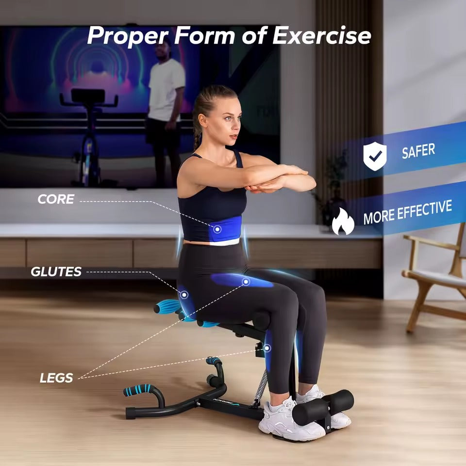 2-in-1 Squat & Push-Up Machine