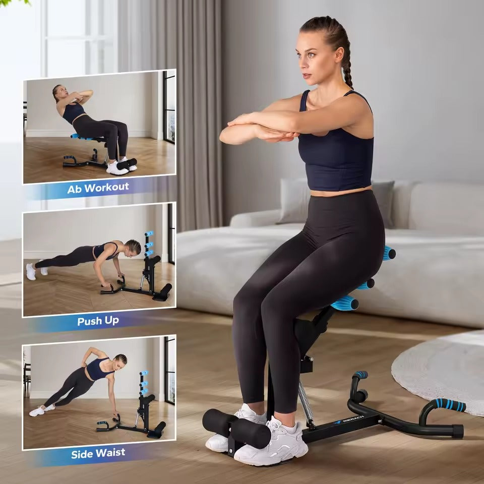 2-in-1 Squat & Push-Up Machine