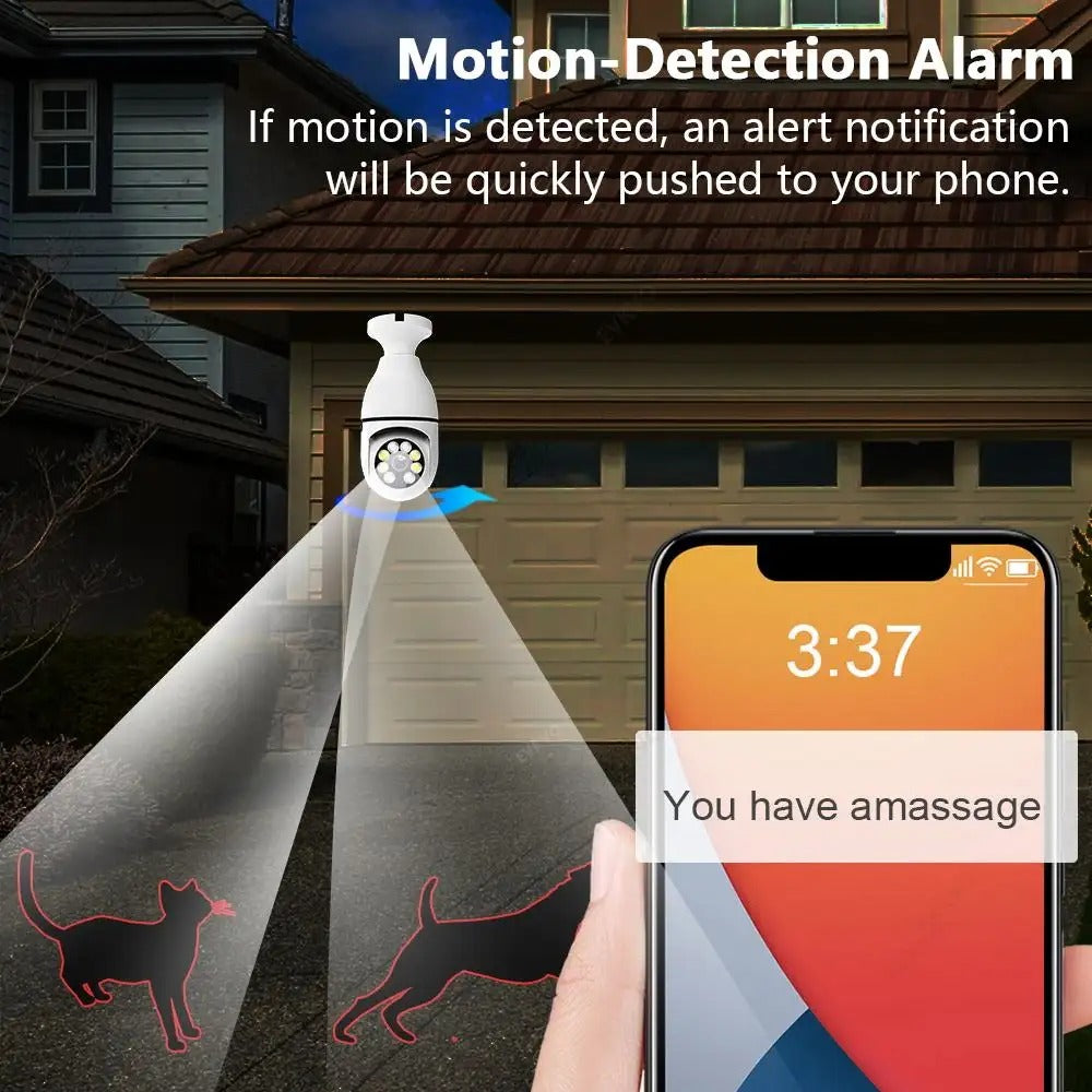 Light Bulb Security Camera 720P